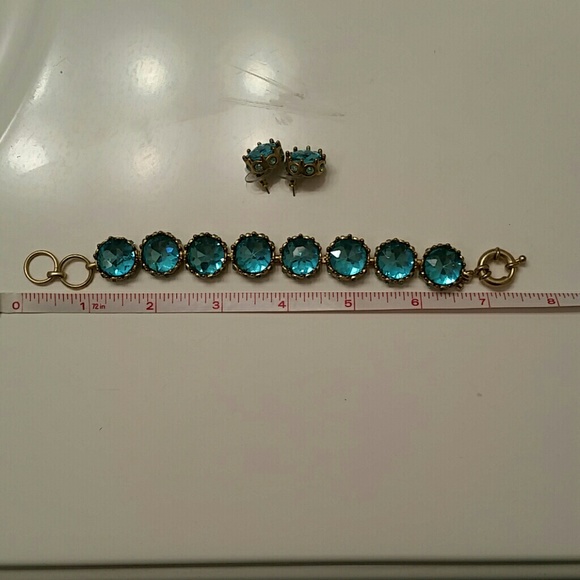 Bella Jack Aquamarine Bracelet & Earring set - Picture 5 of 6